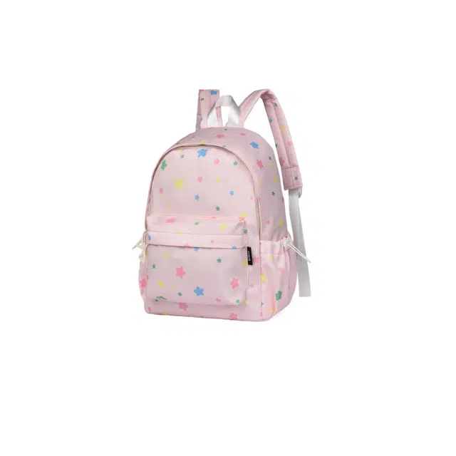 森马 可爱星星轻便书包小清新简约百搭背包森系 尼龙 双肩包 常规 女款 多色