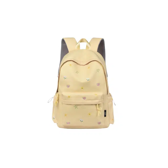 森马 日韩系书包可爱卡通刺绣小众设计高颜值 尼龙 双肩包 常规 女款 多色