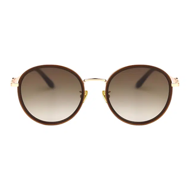 匠达人 时尚高级感土星元素轻奢个性圆框墨镜显脸小防晒防紫外线潮流出街遮阳大框墨镜 板材加金属 圆形 太阳眼镜 男女同款情侣款