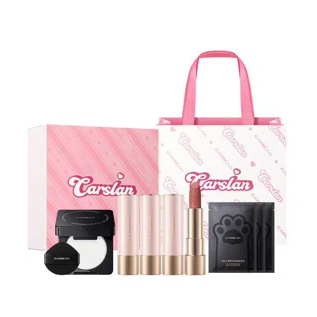 卡姿兰 口红礼盒 唇釉唇膏唇蜜彩妆套装 自然雾面