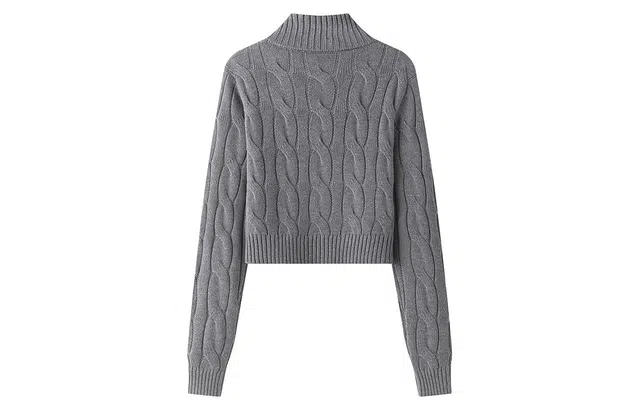 东鲸岁时记 开学季慵懒风可爱温柔甜妹保暖柔软舒适穿搭甜美日常休闲纯色麻花双拉链外套毕业季针织衫 女款 礼盒装