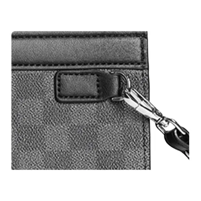 木林森 韩版简约时尚大气格子纹 涤纶（聚酯纤维） 手拿包 男款 花纹