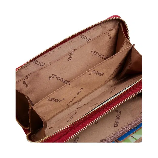 歌若拉 多卡位双拉链 牛皮 钱包 女款 多色