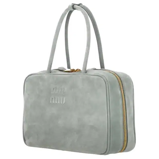 Miu Miu Beau Bowling Bag Gray