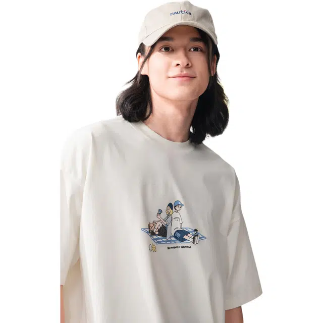nautica white sail POPBOY T