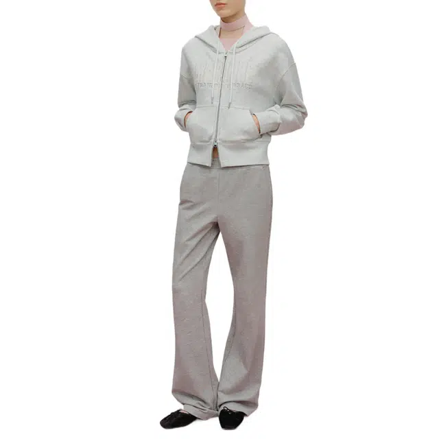 MARITHE FRANCOIS GIRBAUD FW25 LACE APPLIQUE CROP HOODIE