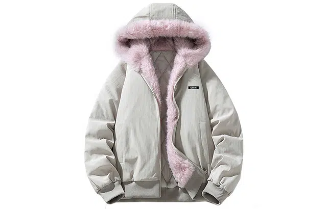 徐太浪 大毛领座山雕冬季超好看加绒加厚连帽棉衣外套棉服 男女同款