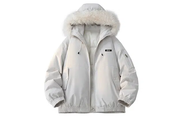 徐太浪 美式高街大毛领连帽外套冬季设计感加厚棉衣棉服 男女同款