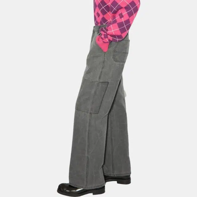 Acne Studios FW23 Patch Canvas Trousers