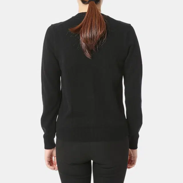 CDG Play V-Neck Cardigan Black