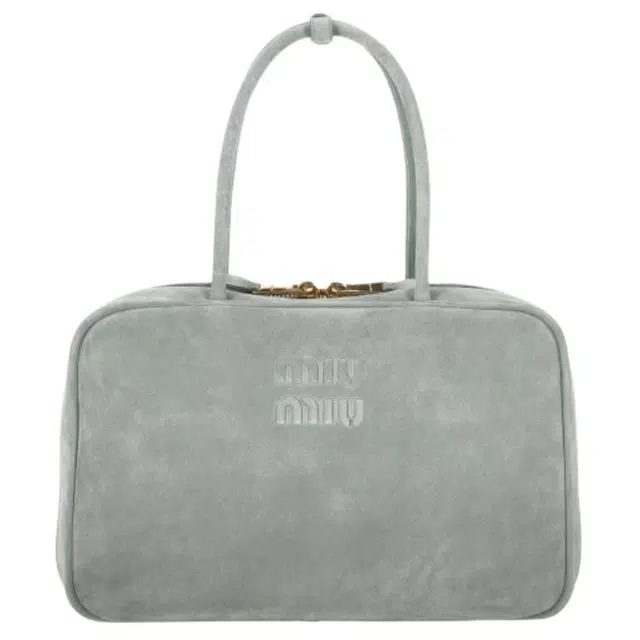 Miu Miu Beau Bowling Bag Gray
