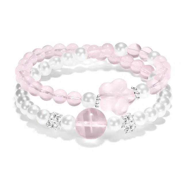 【普陀山已过香】  普陀山文创 桃你喜欢招桃旺运荔枝冻珠串甜美可爱梦幻粉精准正缘显白气质高级感串珠#好运 粉水晶 手串 男女同款情侣款