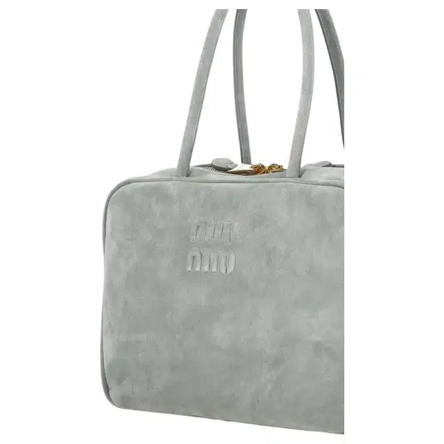 Miu Miu Beau Bowling Bag Gray