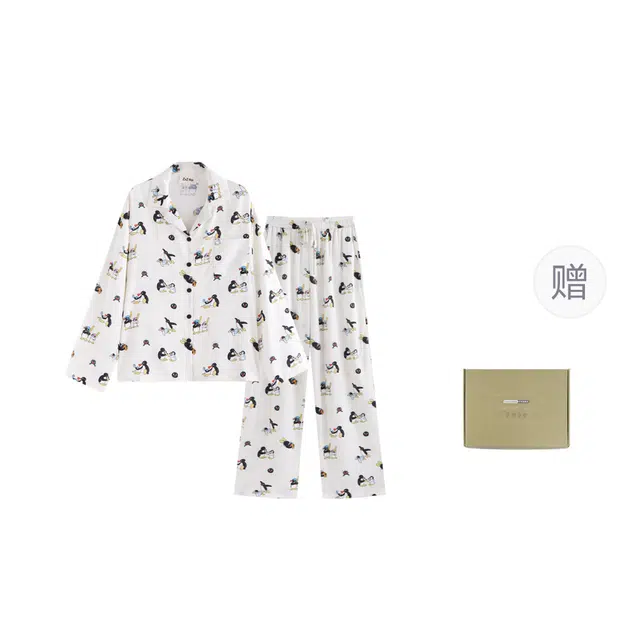 侘町 丝滑柔软透气亲肤简约睡衣礼盒 女款