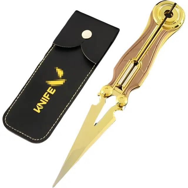 天予小镇 瓦罗兰特无畏契约 奇幻朋克电光刃蝴蝶甩刀金属武器 成品模型