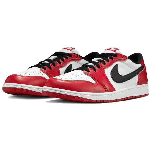 Jordan Air Jordan 1 RETRO LOW OG Black Muslin Varsity Red