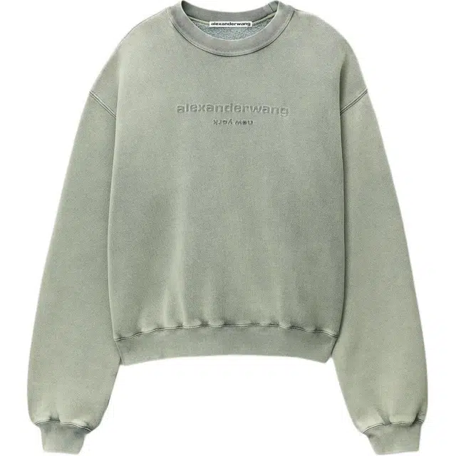 Alexander Wang Acid Wash Green Sweatshirt