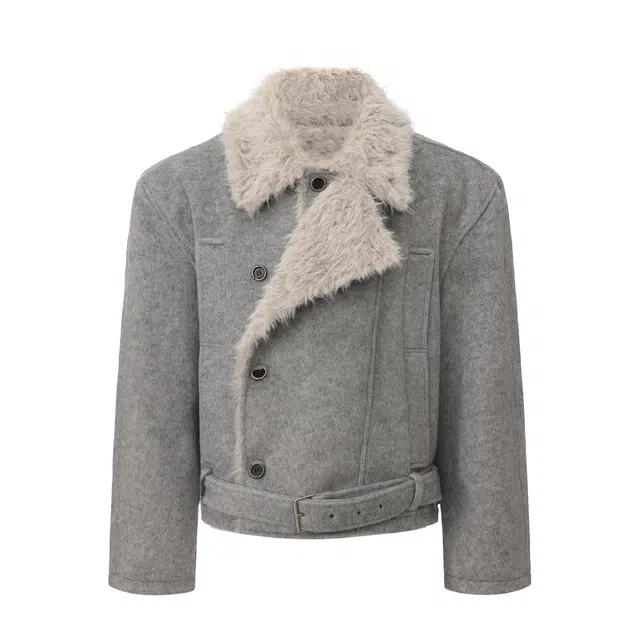 ONE LILACFISH High Collar Cotton Jacket