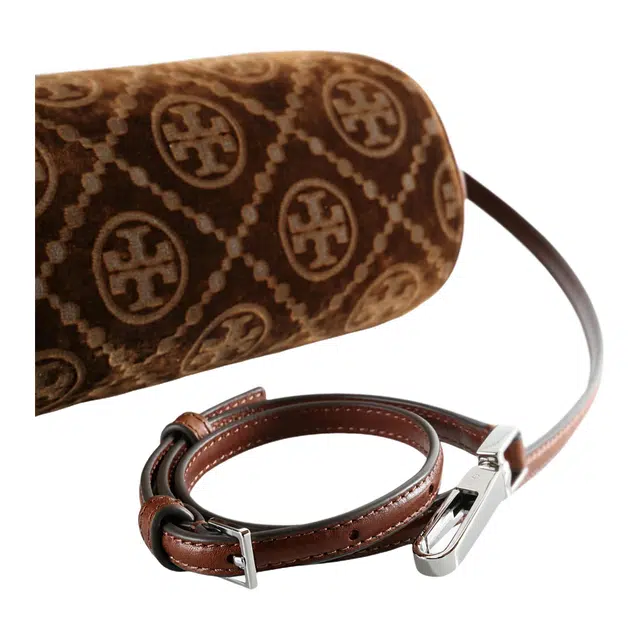 Tory Burch T Monogram Cylinder Bag Small Sun Beige