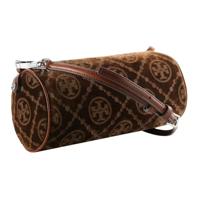 Tory Burch T Monogram Cylinder Bag Small Sun Beige