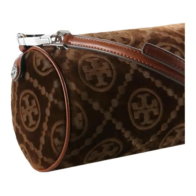 Tory Burch T Monogram Cylinder Bag Small Sun Beige