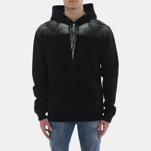 Marcelo Burlon Wings Hoodie Black