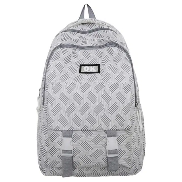 帕克熊 时尚简约日常通勤旅行百搭 尼龙 双肩包 男女同款情侣款 多色