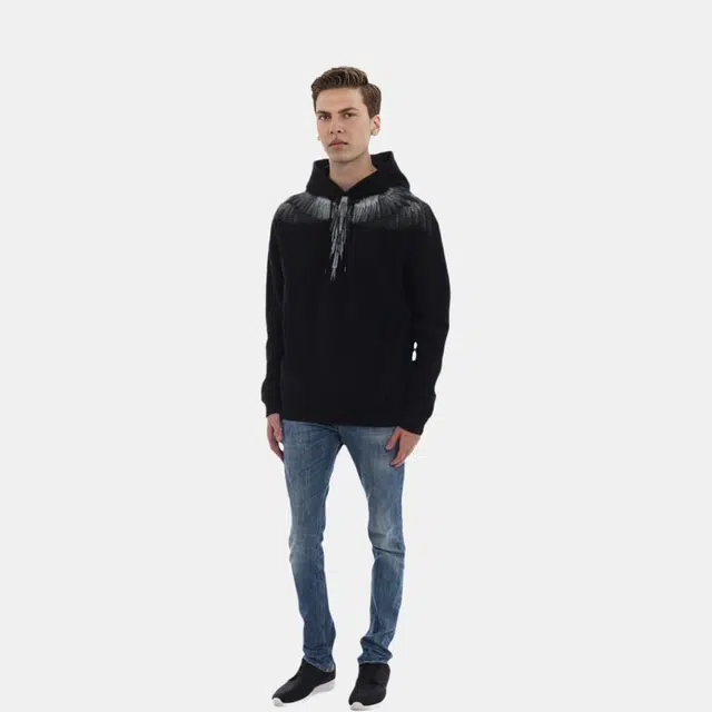 Marcelo Burlon Wings Hoodie Black