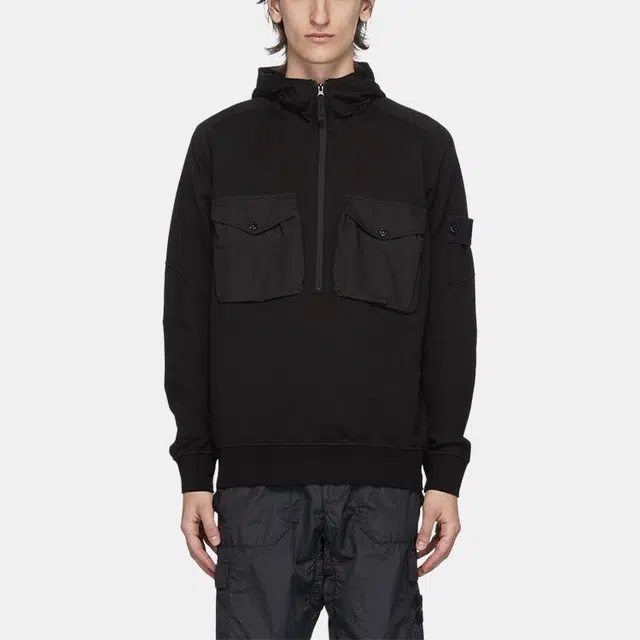 Stone Island Ghost Pieces Hoodie Black
