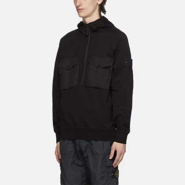Stone Island Ghost Pieces Hoodie Black