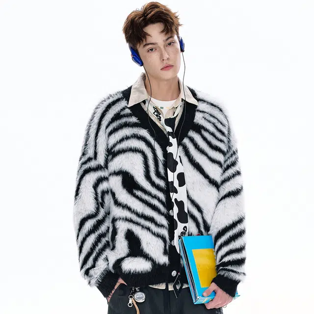 BJHG Reckless Vintage Zebra Cardigan