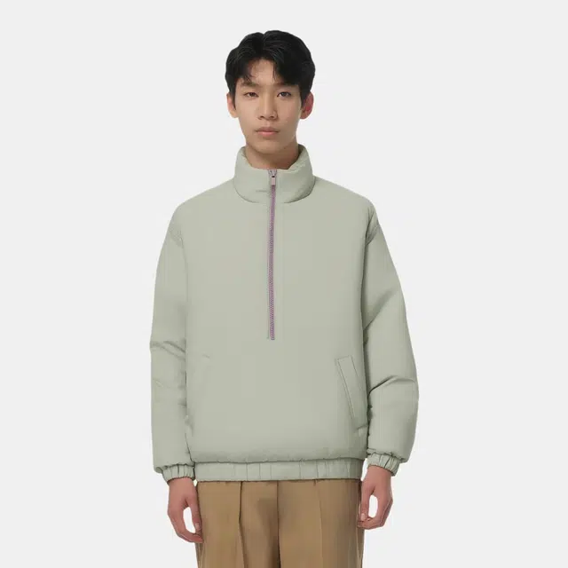 Fear of God Essentials Quilted Pullover Seafoam