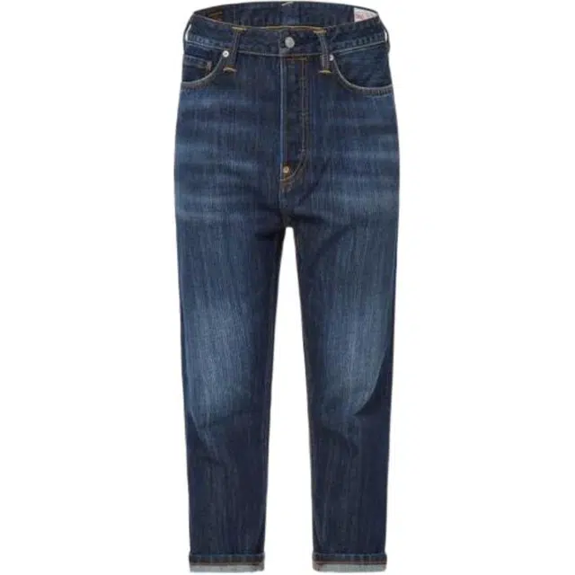 EVISU Seagull Print Cropped Jeans