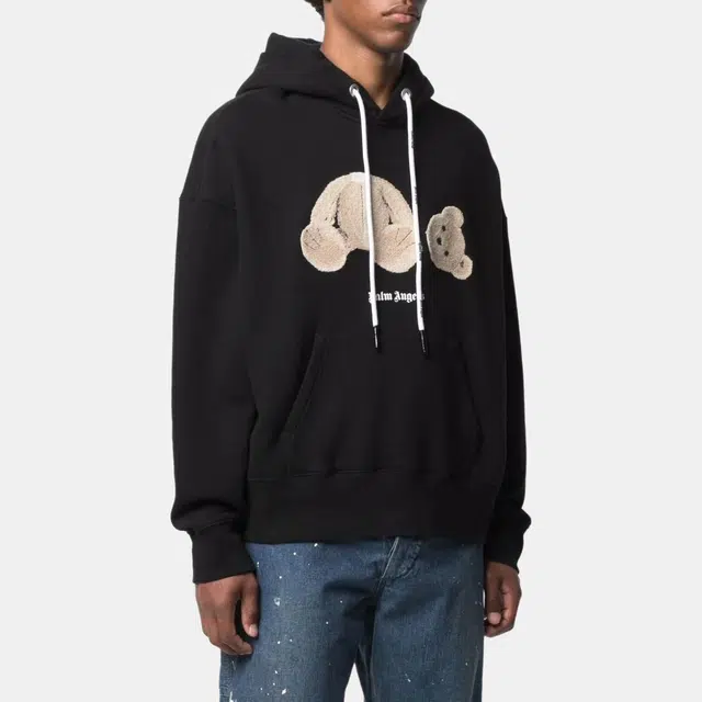 Palm Angels Bear Hoodie Black