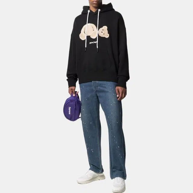 Palm Angels Bear Hoodie Black