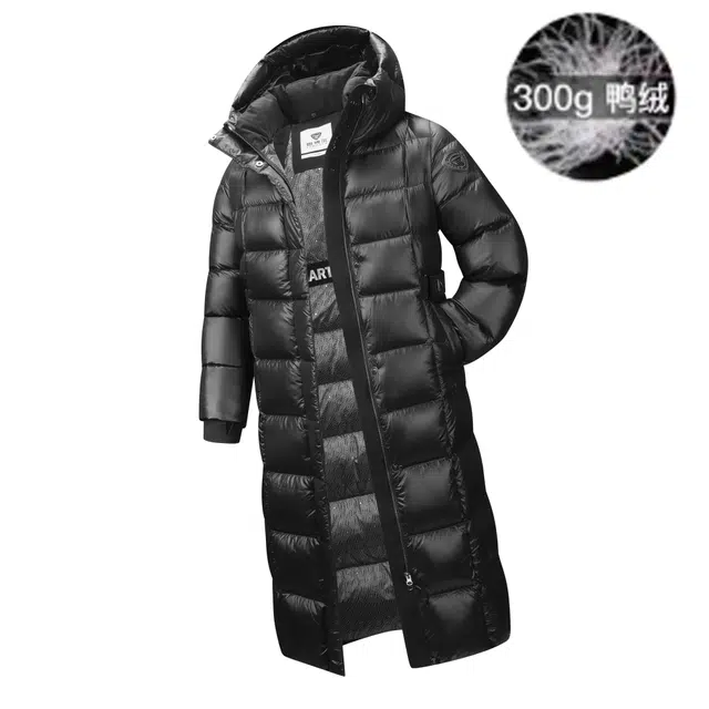 坦博尔 连帽厚款纯色长袖羽绒服 女款