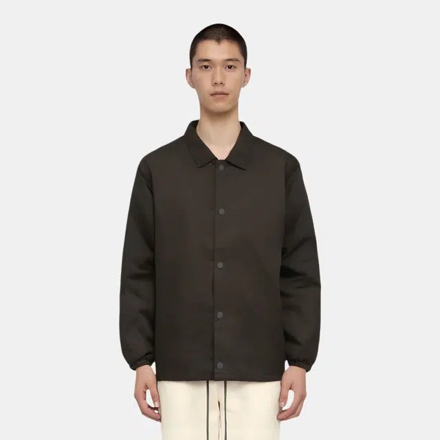 Fear of God Essentials FW22 Nylon Coaches Jacket Off Black