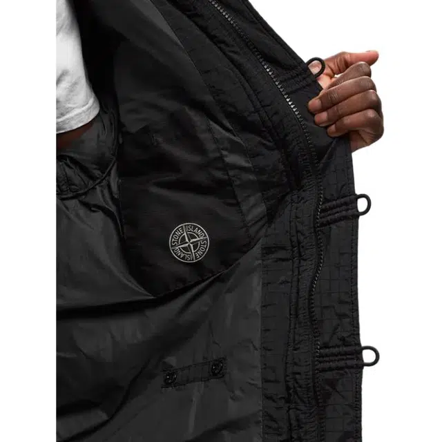Stone Island Black Hoodie Jacket