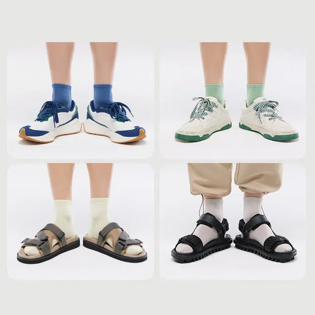 有棵树 【中短筒】袜子男士秋冬季纯棉抗菌中筒吸汗防臭男士黑色长袜中筒袜 男款