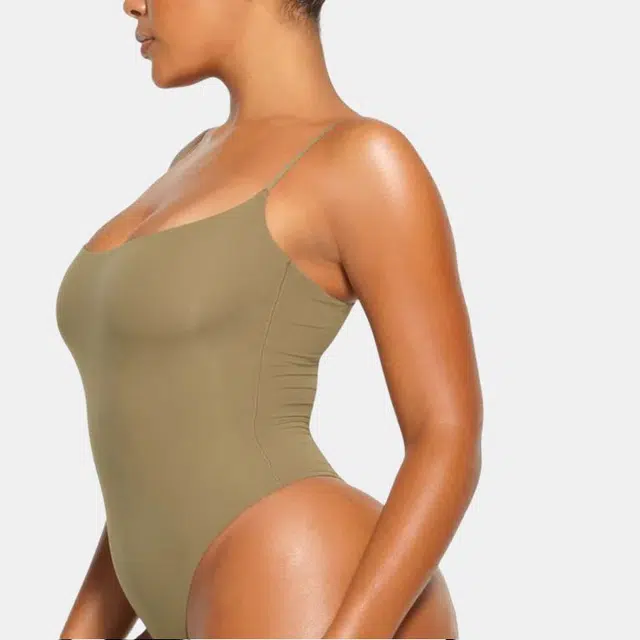 SKIMS Fits Everybody Cami Bodysuit Khaki