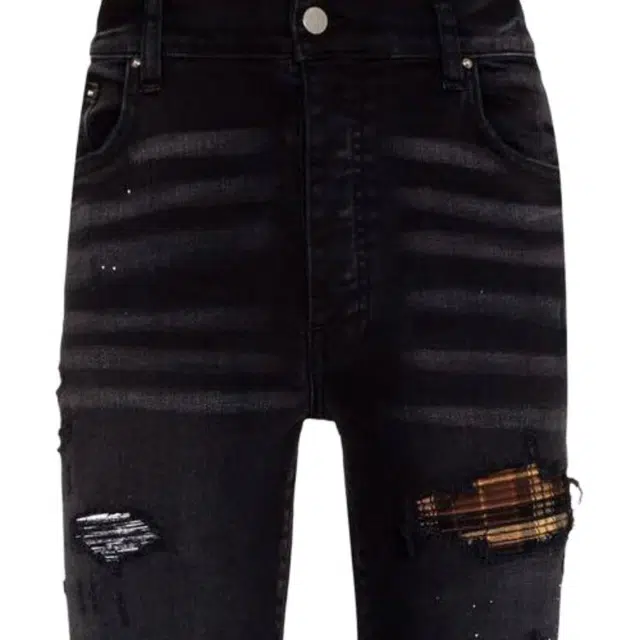 AMIRI SS22 Distressed Jeans Black