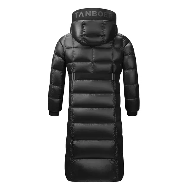 坦博尔 连帽厚款纯色长袖羽绒服 女款