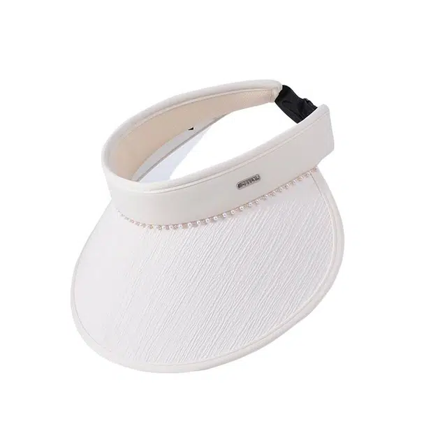 氧气樱桃 夏季法式小香风防晒遮阳韩版条纹户外沙滩甜美 涤纶 空顶帽 男女同款情侣款