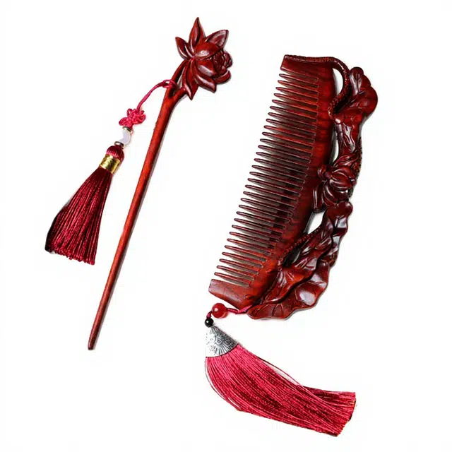 得笙陌 荷塘月色 红花梨 木饰 男女同款情侣款