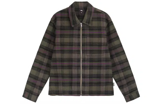 Stussy FW22 Plaid Zip Jacket