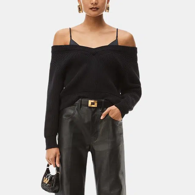 Alexander Wang FW22 Black Knit Top
