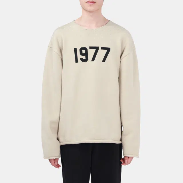 Fear of God Essentials 1977 Raw Edge Sweater Wheat