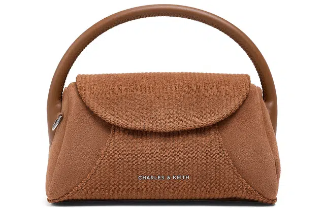 CHARLES&KEITH Patchwork Suede Crossbody Bag Small