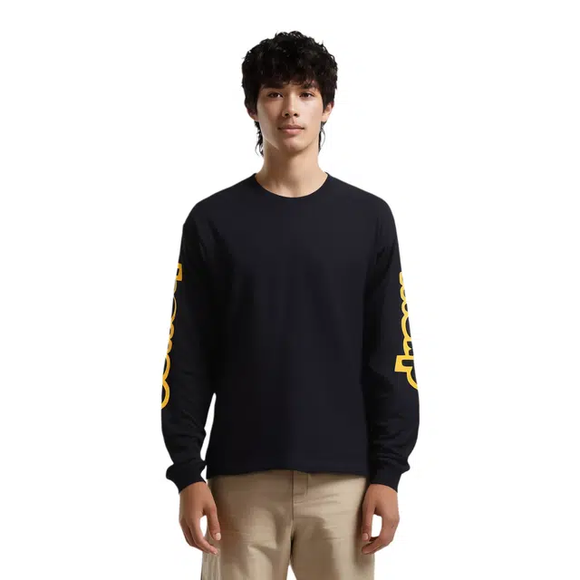 Drew House logo Ls Hug Tee Black LogoT