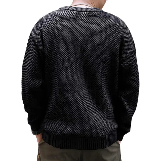 格蓝鹿 薄款圆领时尚都市毛衣 男款